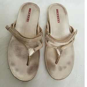 PRADA Rose metallic Slippers
